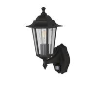 Applique Rustico-Country Alex Acciaio Nero Vetro Trasparente 1 Luce E27