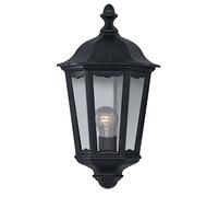 SEARCHLIGHT 82505BK - BLACK HALF WALL LIGHT