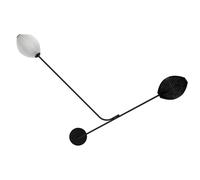 GUBI Satellite Applique Cablata Nero/Bianco