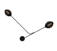 Applique Satellite Cablato, Nero Semi-opaca