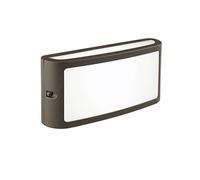 Applique in alluminio pressofuso SCREEN APPLIQUE Dimensioni 22x6,4xh10,8 cm SCHERMO 10W LED 3000K colore CAFFE' CAFFE'