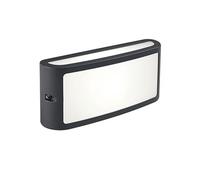 Applique in alluminio pressofuso SCREEN APPLIQUE Dimensioni 22x6,4xh10,8 cm SCHERMO 10W LED 3000K colore GRAFITE GRAFITE