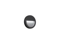 Applique segnapassi LED Smile 300 lm 11x11 cm antracite Antracite