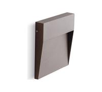 Applique/Segnapasso Esterno Alluminio Marrone Led 3 W Piccola 3000K Geo Square