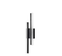 Applique senza fili, Applique a LED a strisce lineari, lampada moderna for camera da letto, sfondo TV, corridoio, decoraze a stanza per camera da letto(BLACK LEFT_48*8 * 4CM)