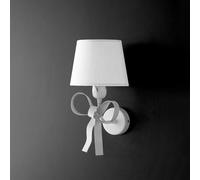 Applique Shabby Chic Lucy Bianco 1 Luce Paralume Bianchi