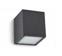APPLIQUE SOFFITTO A CUBO DA ESTERNO IP54 CON PORTALAMPADA GU10 GRIGIO ANTRACITE
