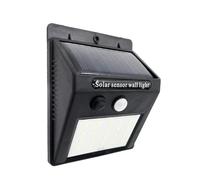 Applique solare 5000K, 200 lumen, IP55, 12,2x9,5x4,4 cm, con sensore di movimento e crepuscolare, ideale per illuminare esterni e giardini.