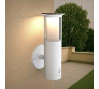 Applique Solare Bianca in Acciaio con Sensore di Movimento IP54 Colore Bianco Naturale 4.000K