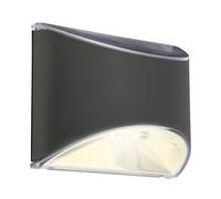 BRILONER - Lampade solari per esterni, lampada da parete a LED per esterni, lampada da parete giardino, cortile, terrazzo, lampada solare per esterni con batteria, accensione e spegnimento automatico