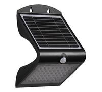 OSRAM ENDURA BUTTERFLY proiettore solare, nero, 4W, 500lm, sensore di movimento e luce, luce per esterni, batteria ricaricabile, ecologico, lunga durata, facile da installare, IP65, 4000K.
