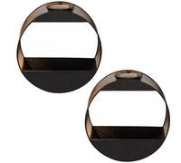 Applique solare Pianta da esterno luce LED colore solido metallo D 25 cm, set di 2
