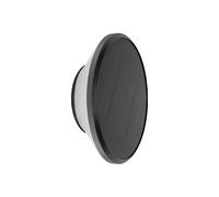 Applique Solare Tonda IP65 Nera da parete per Esterni Colore Bianco Naturale 4.000K