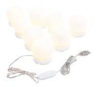 Applique Specchio 8 Lampadine LED Bianco Caldo e Bianco Freddo