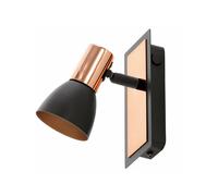 Applique spot led 3,3w moderno orientabile rame nero coll. GL1474