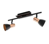 Applique spot led 6,6w moderno orientabile rame nero coll. GL1464