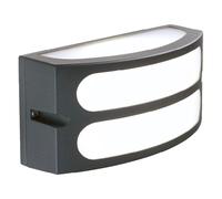 Applique Esterno Moderna Squba Alluminio E Materie Plastiche Caffè 1 Luce E27