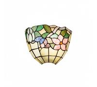 TULIPANO Applique Tiffany 1 luce attacco E27 disegno fiori 26cm