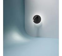 Applique Tonda Contemporanea Plug Metallo Nero Acrilico Led 6W 3000K [EEK: A++]