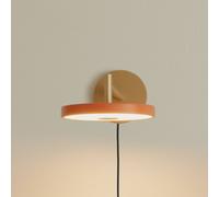 Applique UMAGE a LED Asteria Short, arancione/ottone, spina UMAGE