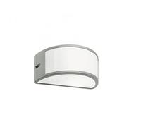 Applique Esterno Moderna Umbe Aperta Color Alluminio E Termoplastica 1 Luce E27