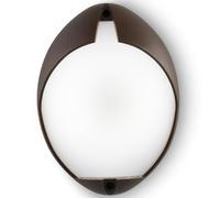 Applique verticale in alluminio pressofuso di alta qualità COCOUP APPLIQUE VERTICALE 7W LED 4000K Dimensioni 17x9,1x h 23 cm Diffusore in termoplastico opalino colore CORTEN CORTEN