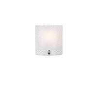ELISA APPLIQUE RETTANGOLARE VETRO DECORO E GRANIGLIA DI VETRO L.20CM X H.22CM 1 LUCE ATTACCO E27
