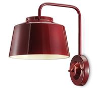 Applique Vintage 50'S Ferro E Ceramica Bordeaux 1 Luce E27