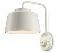 Applique Vintage 50'S Ferro E Ceramica Crema 1 Luce E27