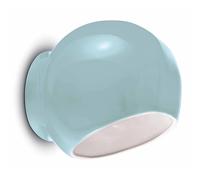 Ferroluce Applique Ayrton Vintage Decò in ceramica 1 luce E27 Azzurro