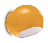 Applique Vintage Decò Ayrton Ceramica Giallo 1 Luce E27