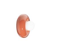 Applique Vintage Decò Bumbum Ceramica Arancio Pokè 1 Luce G9