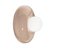 Applique Vintage Decò Bumbum Ceramica Grigio Sabbia 1 Luce G9