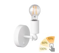 Applique vintage E27 FETRO con interruttore bianco orientabile incl. lampada E27