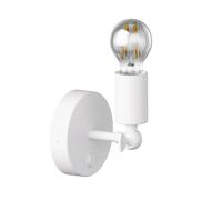 Applique vintage FETRO interruttore bianco orientabile + lampada LED 370lm