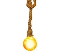 Applique vintage pendente E27 in corda 1m, materiale metallico, potenza 60W, perfetto per decorazioni e ambienti caldi. Progettato per: illuminazione interna e creare atmosfere accoglienti. #