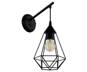 Applique Vintage Tarbes Acciaio Nero 1 Luce E27