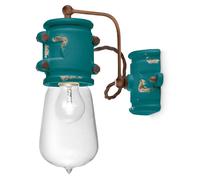 Applique Vintage Urban Ferro E Ceramica Verde 1 Luce E27 22Cm