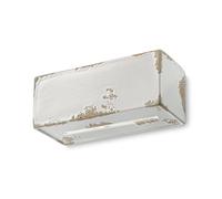 Applique Vintage Vague Vintage Ferro E Ceramica Bianco 1 Luce E27