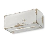 APPLIQUE ALOGENO R7s 78mm VINTAGE BIANCO C1418(VIB)