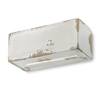 APPLIQUE ALOGENO R7s 78mm VINTAGE BIANCO C1418(VIB)