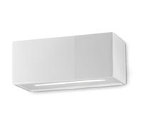 Applique Vintage Vague Vintage Ferro E Ceramica Smaltato Bianco 1 Luce R7S
