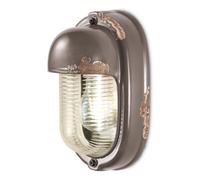Applique Vintage Verticale Ceramica Tortora 1 Luce E27