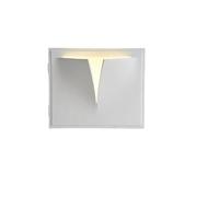 Appliques a LED Applique moderna da incasso senza cornice per camera da letto soggiorno Lampada da comodino decorativa in gesso(Three-color dimming)