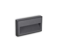 Appliques - Lampade Da Parete Febe-1 Metallo Antracite Led 6W 3000K Luce Calda