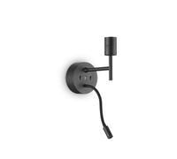 IDEAL LUX Lampada da parete SET UP MAP2 Metallo nero 2 luci E27