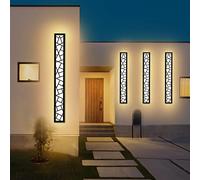 Appliques LED Lampada Da Parete Lunga Impermeabile Ip65 Illuminazione Da Parete A LED Per Interni Ed Esterni, Luci Da Parete In Alluminio A Nido D'uccello Per Terrazzo Giardino,bianco Caldo,L80cm