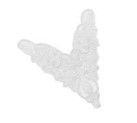 Appliques ricamate in pizzo con scollo a V per abiti e abiti elegante accessorio di abbigliamento per le donne toppe in pizzo per abito da sposa