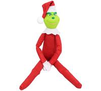 Applysu Christmas Grinch Doll Xmas - Peluche a forma di Babbo Natale Grinch sullo scaffale per la decorazione della casa