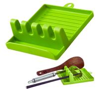 Appoggia Cucchiaio Mestolo Plastica Resistente Utile Lavabile Prtaico Utensile Casalingo Ristorante Mensa Campeggio Colore Verde Protegge Piano lavoro